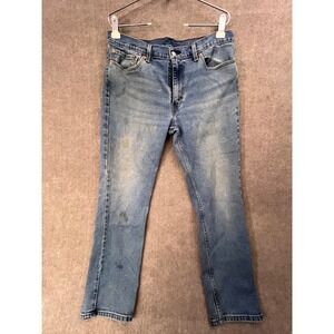 Levis‎ 511 Slim Fit Jeans Mens W30 L30 Light Wash Denim Distressed